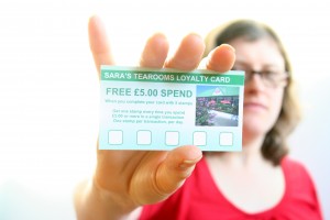 Sara's Tearooms Loyalty Card
