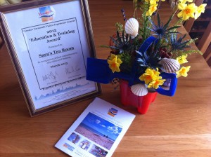 Sara's Tearooms - Winner of the GYTA 2012 Education & Training Award