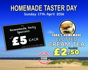 Homemade Taster Day 17 April 2016